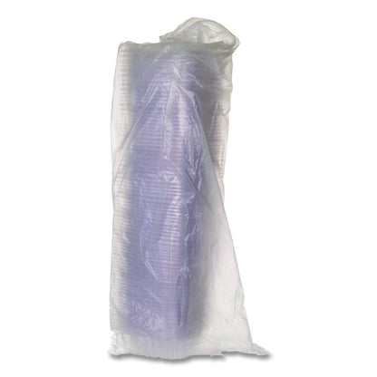 Renewable and Compostable Rectangular Deli Containers with Lid, 8 oz, 3 x 4.83 x 1.5, Clear, Plastic, 50/Pack, 4 Packs/Carton