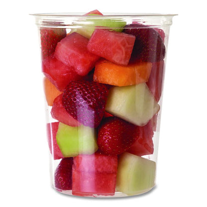 Round Deli Containers, 32 oz, 4.63" Diameter x 5.5" h, Clear, Plastic, 500/Carton