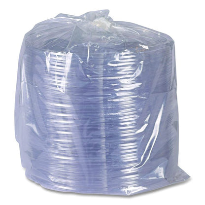 Salad Bowl Lids, Lids for 64 oz Squat Salad Bowls, 9.5" Diameter, Clear, Plastic, 300/Carton