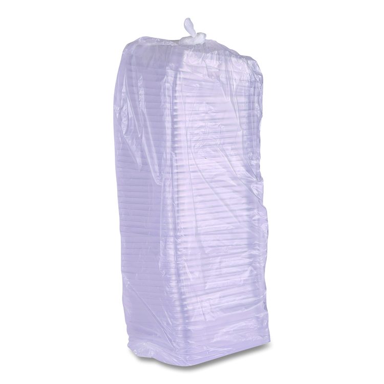 Renewable and Compostable Lids, 7.86 x 7.86 x 1.64, Clear, Plastic, 200/Carton