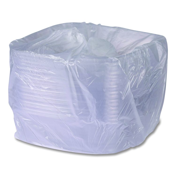 Vanguard Regalia Serving Tray Lids, 14.5 x 14.5 x 3.94, Clear, Plastic, 50/Carton