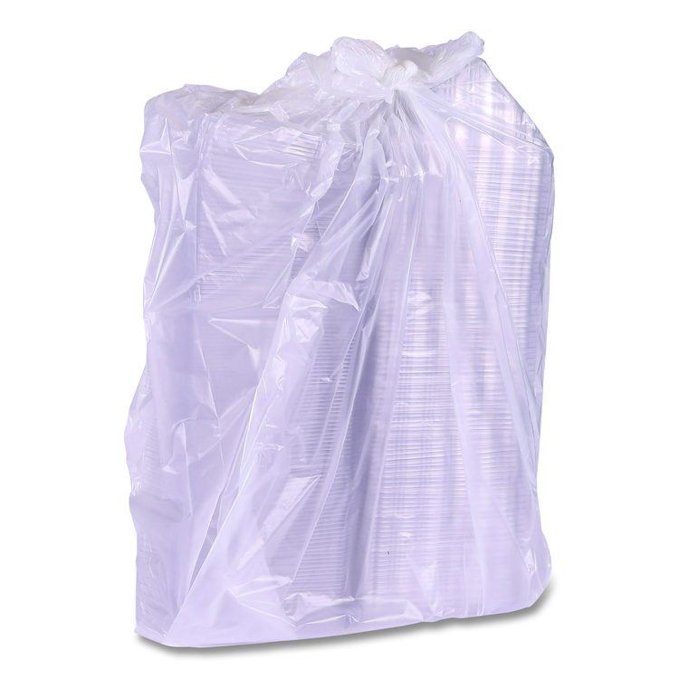 Compostable Takeout Wedge Sandwich Containers, 4.25 x 4.25 x 6.5 x 3, Clear, Plastic, 500/Carton