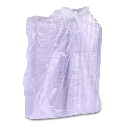 Compostable Takeout Wedge Sandwich Containers, 4.25 x 4.25 x 6.5 x 3, Clear, Plastic, 500/Carton