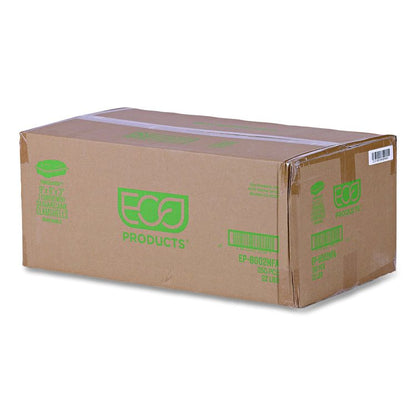 Vanguard Renewable and Compostable Sugarcane Clamshells, 3 Compartments, 9 x 6 x 3, White, 250/Carton