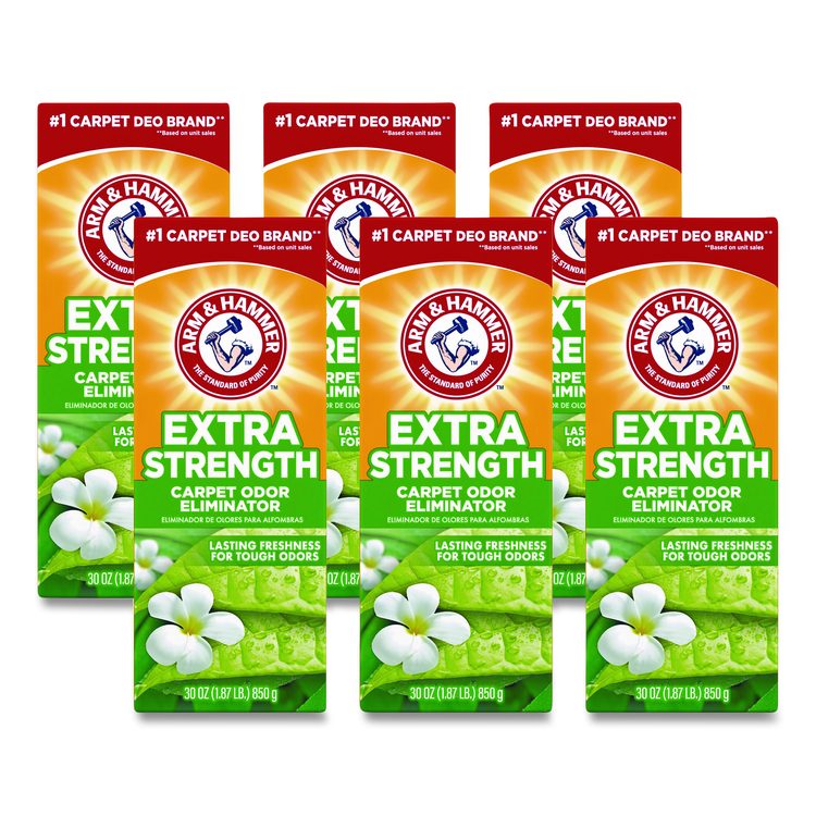 Deodorizing Carpet Cleaning Powder, Fresh Scent, 30 oz Box, 6/Carton