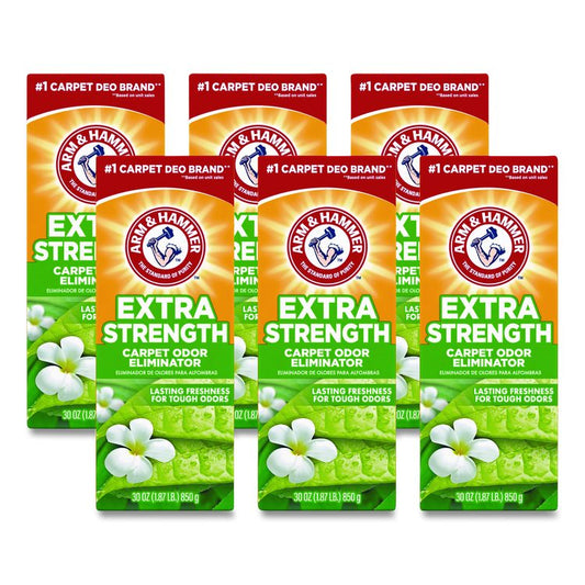 Deodorizing Carpet Cleaning Powder, Fresh Scent, 30 oz Box, 6/Carton