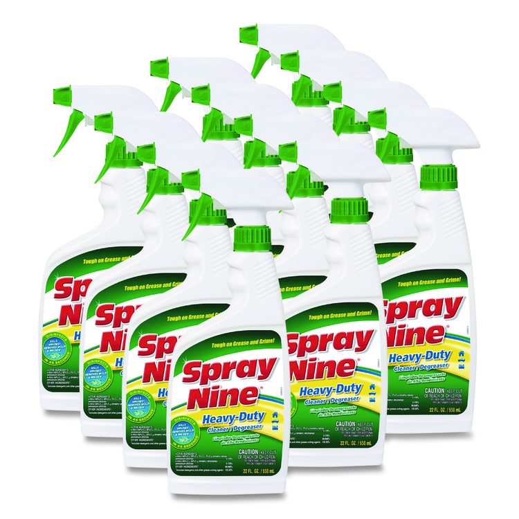 Heavy Duty Cleaner/Degreaser/Disinfectant, 22 oz Trigger Spray Bottle, 12/Carton
