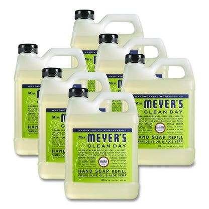 Clean Day Liquid Hand Soap Refill, Lemon Scent, 33 oz, 6/Carton