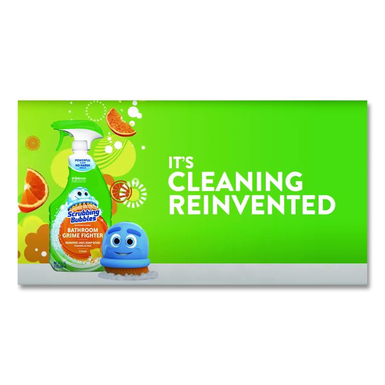 Multi Surface Bathroom Cleaner, Fresh Citrus Scent, 32 oz Spray Bottle, 8/Carton