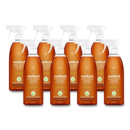 Daily Wood Cleaner, Almond Scent, 28 oz Spray Bottle, 8/Carton