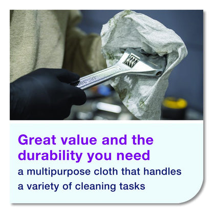 Light Duty Cleaning Cloth, Giant Roll, 1-Ply, 9 x 12.4, White, 1,450 Sheet Roll/Carton
