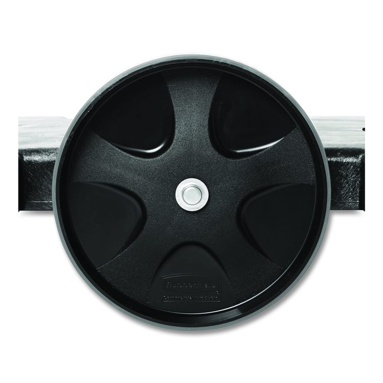 BRUTE Tandem Dolly, Two-Container, 400 lb Capacity, 20.25w x 45d x 8h, Black