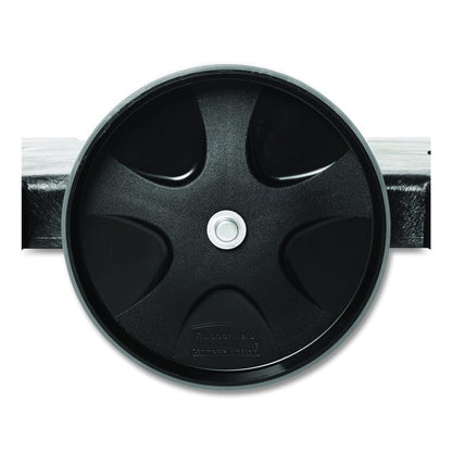 BRUTE Tandem Dolly, Two-Container, 400 lb Capacity, 20.25w x 45d x 8h, Black