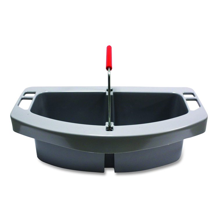 Maid Caddy, Two Compartments, 16 x 9 x 5, Gray