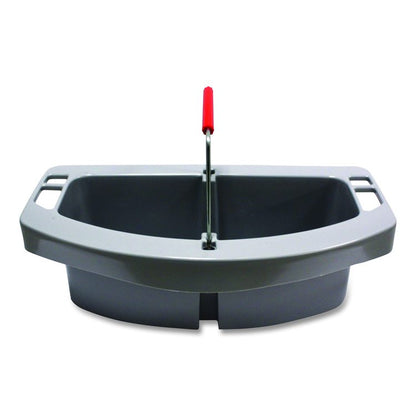 Maid Caddy, Two Compartments, 16 x 9 x 5, Gray