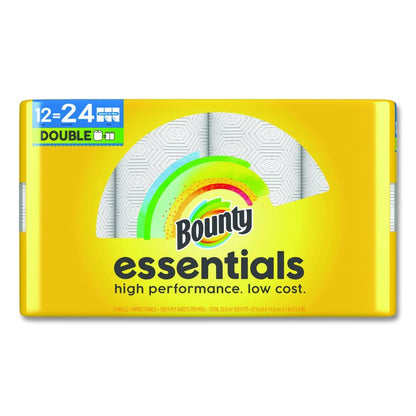 Essentials Select-A-Size Kitchen Roll Paper Towels, 2-Ply, 108 Sheets/Roll, 12 Rolls/Carton