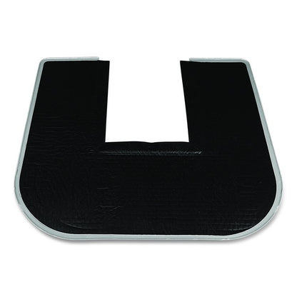 Disposable Urinal Floor Mat, U-Shaped, Orchard Zing Scent, Gray Non-Slip Perforated Surface, 23" x 21.63", 6/Carton