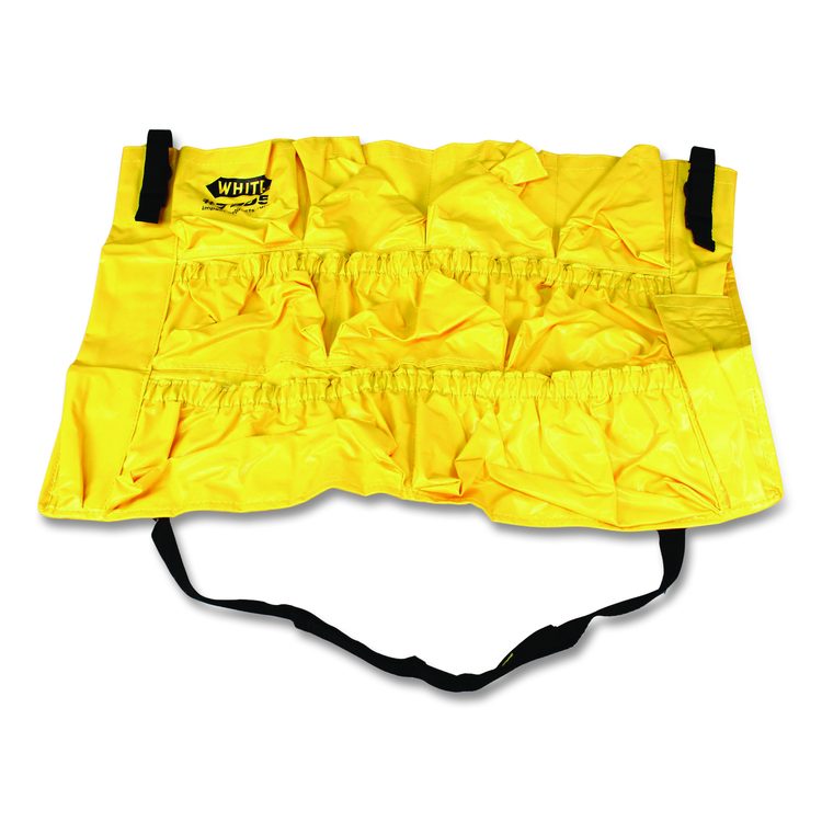 Gator Caddy Vinyl Yellow Bag, Nine Compartments, 20 x 20.5, Yellow