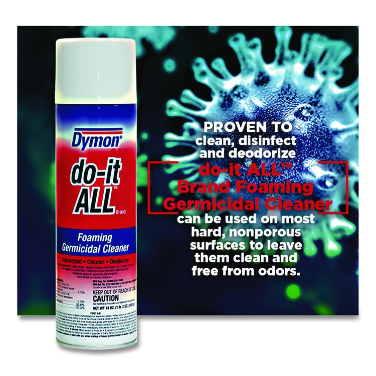 do-it-ALL Germicidal Foaming Cleaner, 18 oz Aerosol Spray, 12/Carton