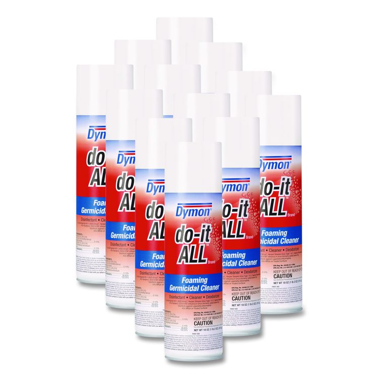 do-it-ALL Germicidal Foaming Cleaner, 18 oz Aerosol Spray, 12/Carton