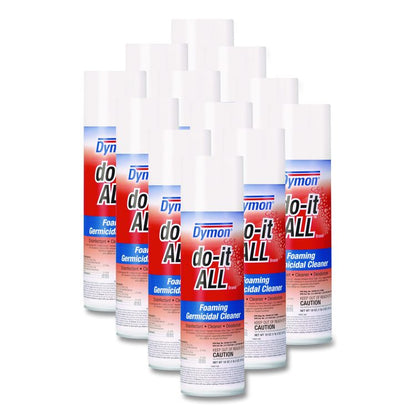 do-it-ALL Germicidal Foaming Cleaner, 18 oz Aerosol Spray, 12/Carton