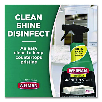 Granite Cleaner and Polish, Citrus Scent, 24 oz Spray Bottle, 6/Carton