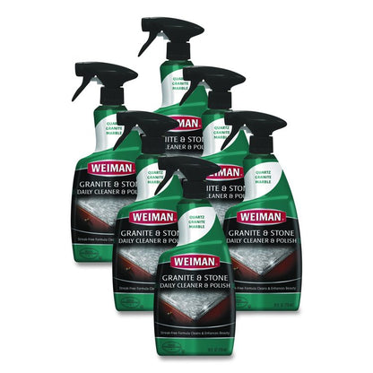 Granite Cleaner and Polish, Citrus Scent, 24 oz Spray Bottle, 6/Carton