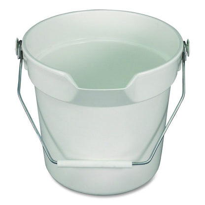 Deluxe Heavy-Duty Bucket, Polypropylene, Gray, 10.63" Diameter