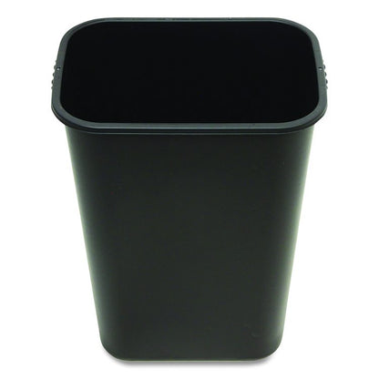 Soft-Sided Wastebasket, 41 qt, Polyethylene, Black