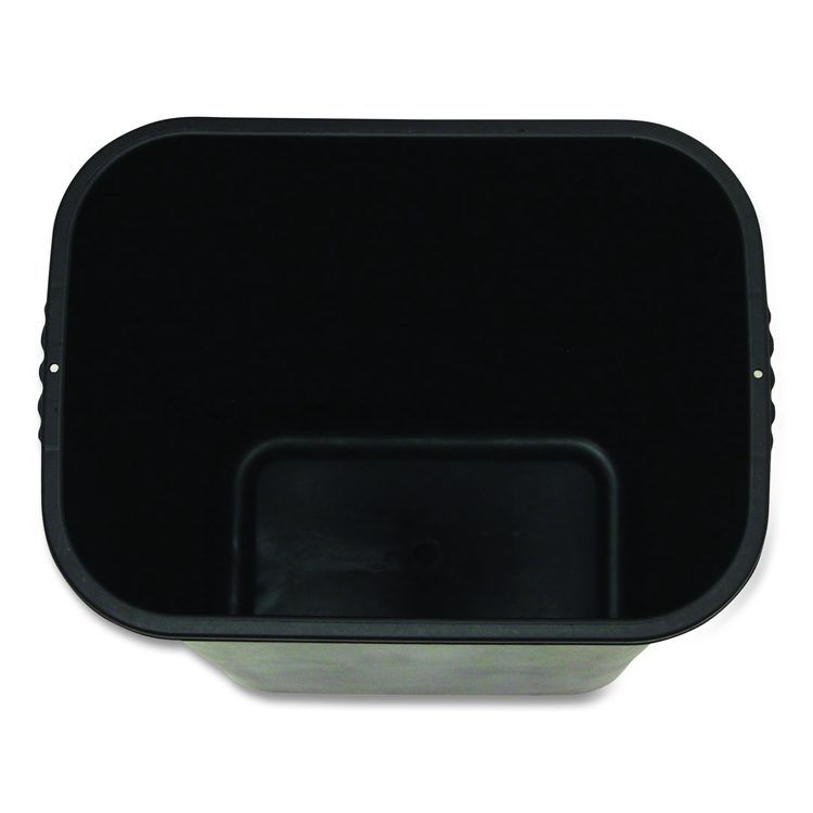 Soft-Sided Wastebasket, 41 qt, Polyethylene, Black