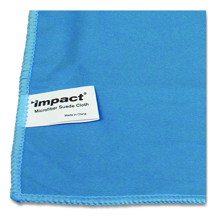Lightweight Microfiber Cloths, 16 x 16, Blue, 12/Pack, 18 Packs/Carton
