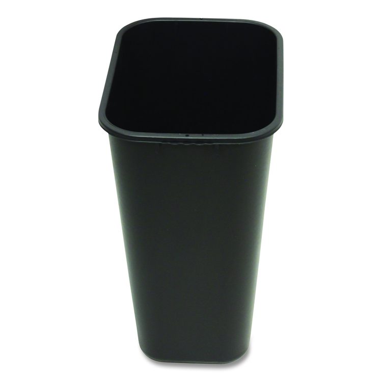 Soft-Sided Wastebasket, 41 qt, Polyethylene, Black