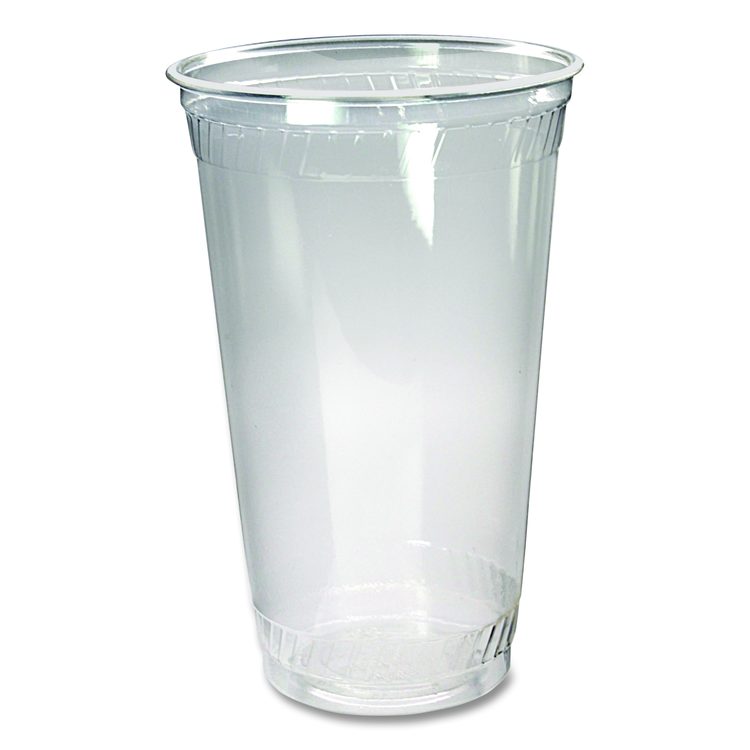 Kal-Clear PET Cold Drink Cups, 24 oz, Plastic, Clear, 25/Sleeve, 24 Sleeves/Carton