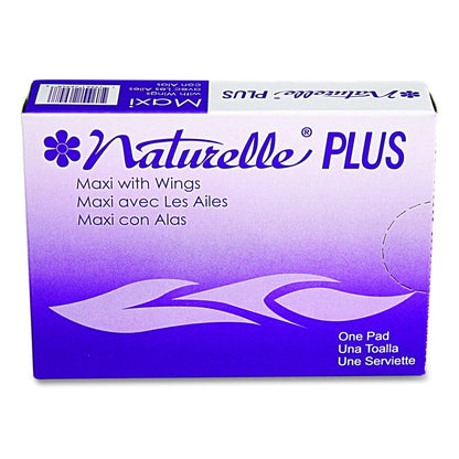 Maxithins Maxi Pads with Wings, Maxi Absorbency, 250/Carton