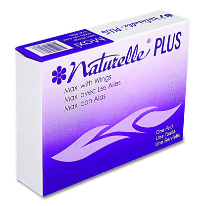 Maxithins Maxi Pads with Wings, Maxi Absorbency, 250/Carton
