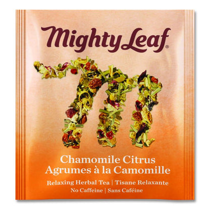 Whole Leaf Tea Pouches, Chamomile Citrus, 15/Box