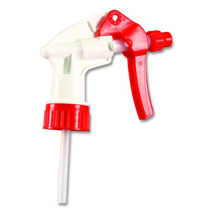 General Purpose Trigger Sprayer, 9.88" Tube, Fits 32 oz Bottles, Red/White, 24/Carton