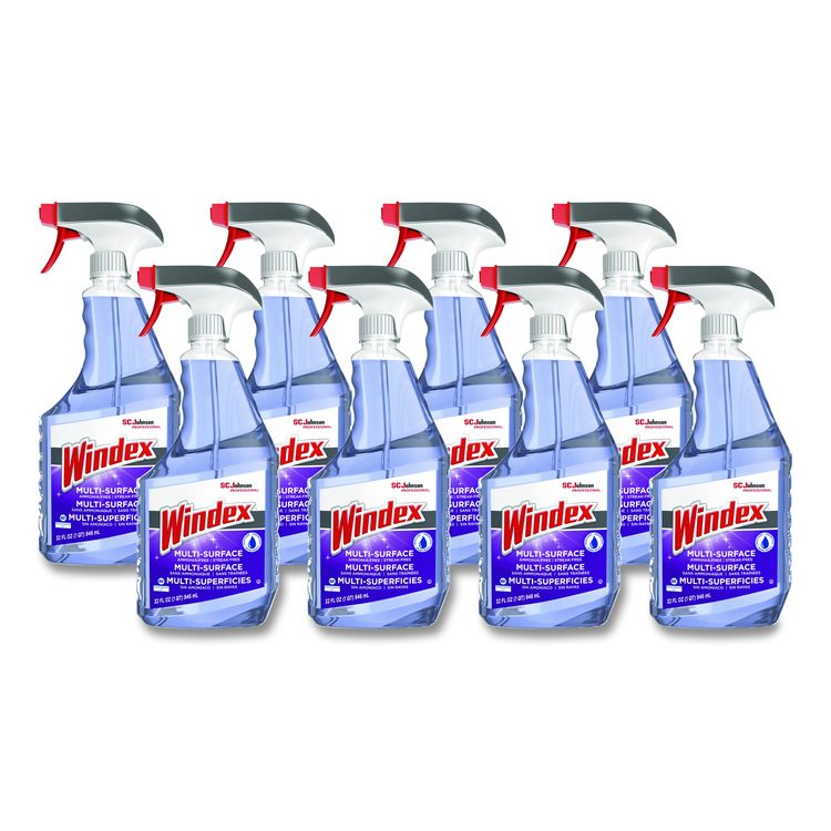 Non-Ammoniated Glass/Multi Surface Cleaner, Fresh Scent, 32 oz Bottle, 8/Carton