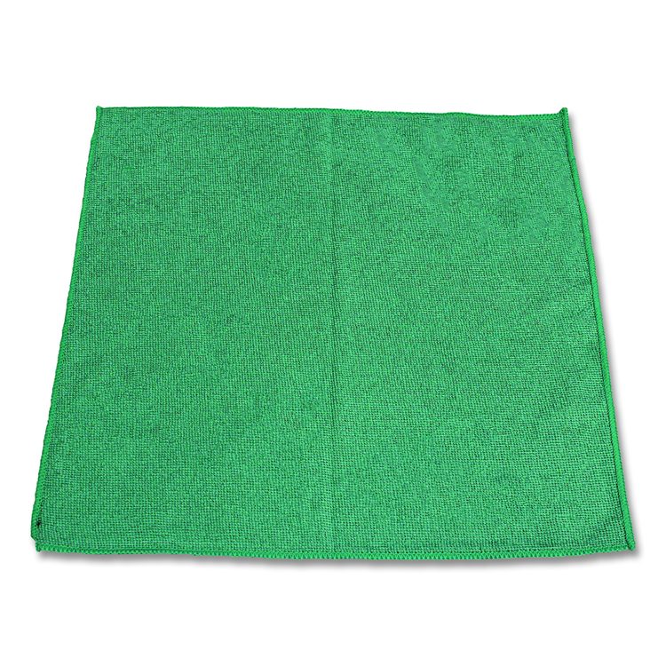 Lightweight Microfiber Cloths, 16 x 16, Green, 240/Carton