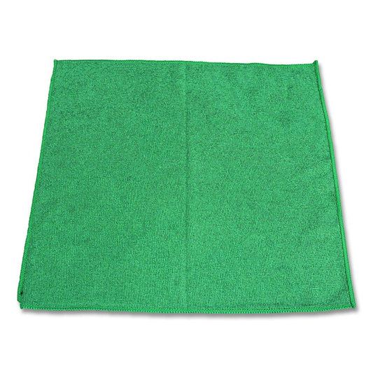 Lightweight Microfiber Cloths, 16 x 16, Green, 240/Carton