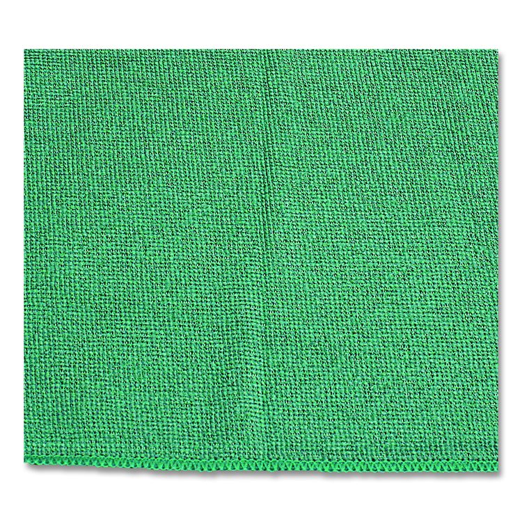 Lightweight Microfiber Cloths, 16 x 16, Green, 240/Carton