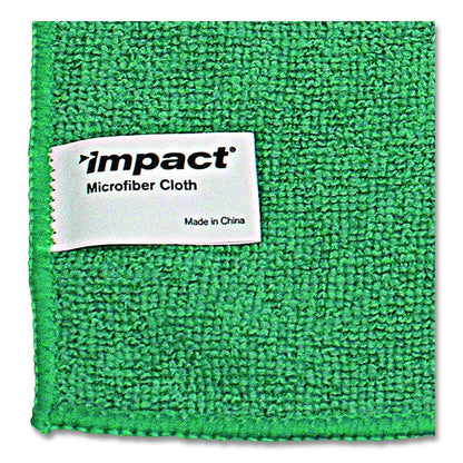 Lightweight Microfiber Cloths, 16 x 16, Green, 240/Carton