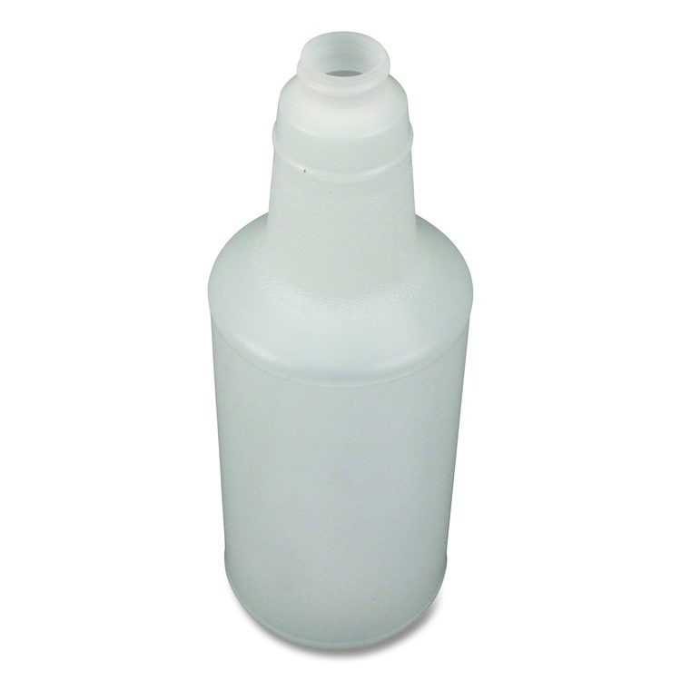 Plastic Bottles with Graduations, 32 oz, Clear, 12/Carton