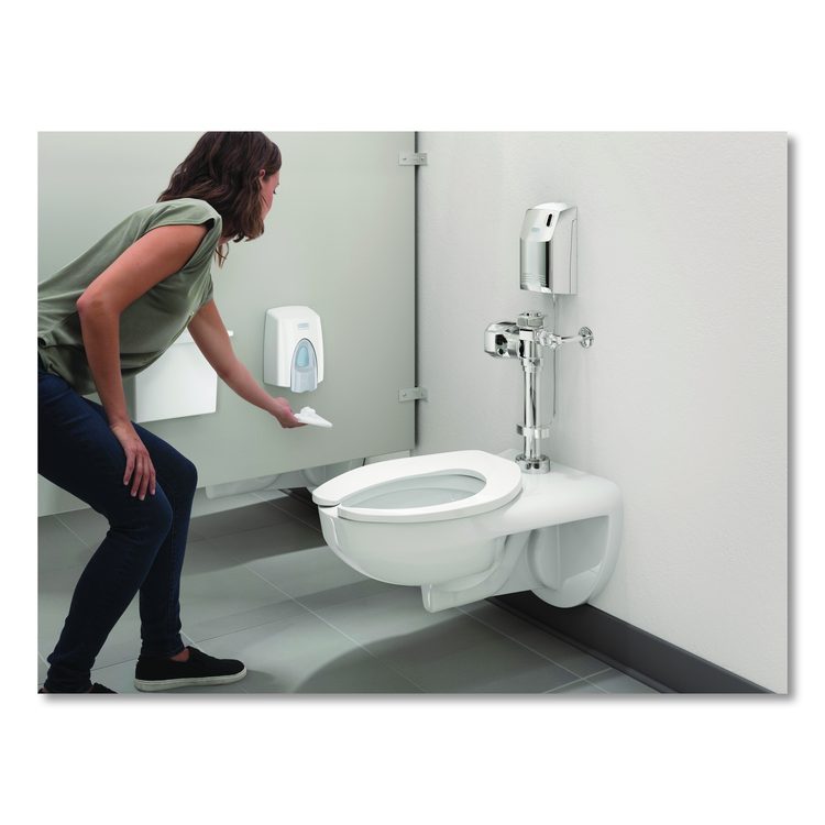 Clean Seat Foam Dispenser, 4.75 x 5.5 x 8, White/Cream, 12/Carton