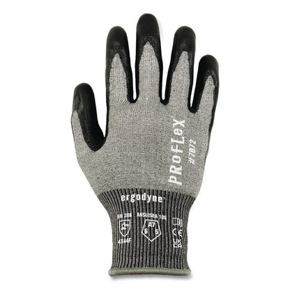 ProFlex 7072 ANSI A7 Nitrile-Coated CR Gloves, EN388: 4X44F, 7" Long, X-Small, Gray, Pair