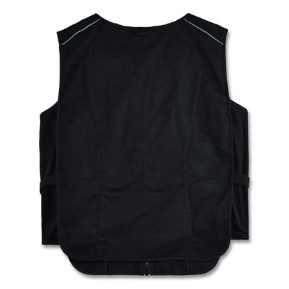 Chill-Its 6255 Lightweight Phase Change Cooling Vest, Cotton/Polyester, 2X-Large/3X-Large, Black