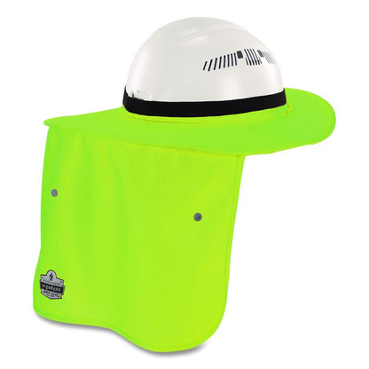 Chill-Its 6661 Universal Hard Hat Brim with Neck Shade, Lime