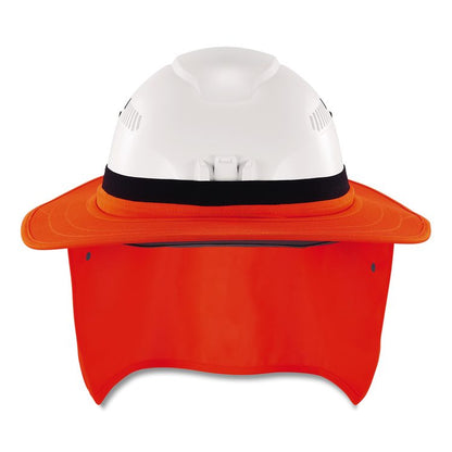 Chill-Its 6661 Universal Hard Hat Brim with Neck Shade, Orange