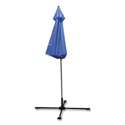 SHAX 6199 Lightweight Work Umbrella and Stand Kit, 90" Span, 92" Long, Blue Canopy