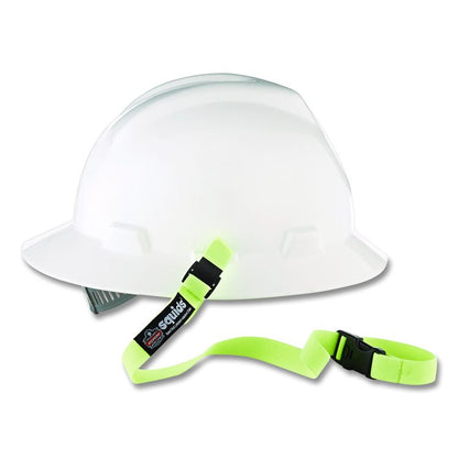 Squids 3150 Elastic Lanyard with Buckle, 2 lb Max Working Capacity, 18"-48" Long, Lime, 10/Pack